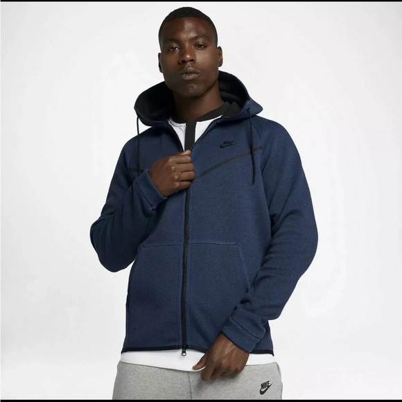 SOLD: Nike Tech Fleece Windrunner Obsidian Blue Tracksuit M 805144 + 805162 451 - Picture 12 of 13